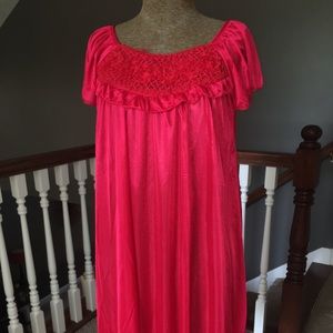 Silky Red Nightgown